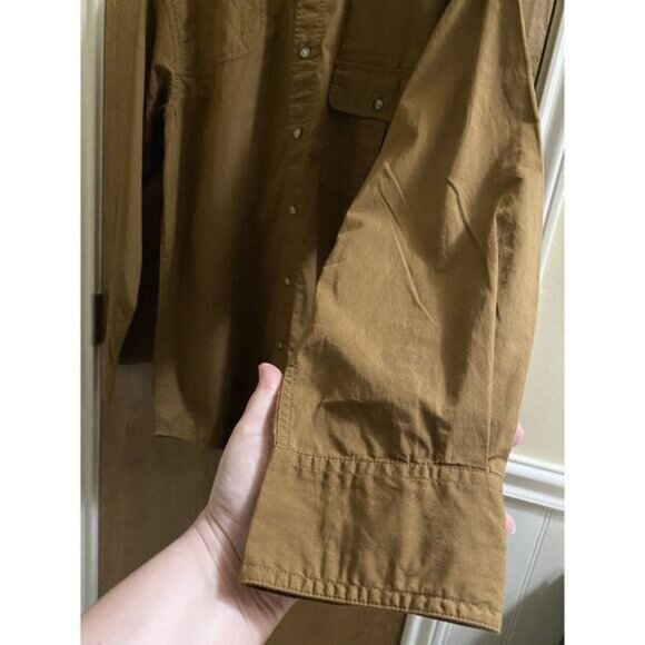 BERETTA Brown Button Up Long Sleeve Shirt Vented Field Hunting Shooting Mens M - Picture 5 of 12